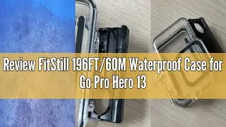 Review FitStill 196FT/60M Waterproof Case for Go Pro Hero 13 Hero12 Hero11 Hero10 Hero 9 Black,Prote