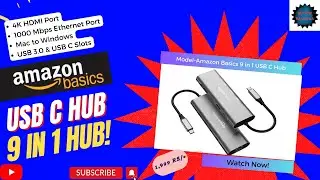 Amazon Basics 9 in 1 USB C Hub Detailed Review | Amazon Basics | USB C Hub Review 2023 |Telugu|