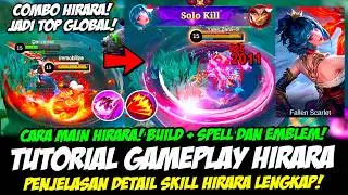TUTORIAL HIRARA HERO BARU + PENJELASAN SKILL HIRARA❗EMBLEM & BUILD HIRARA TERSAKIT❗CARA MAIN HIRARA