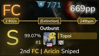 7.7⭐ Topoi | Irreversible Mechanism - Outburst [Extinction] 99.07% (#1 669pp FC) - osu!