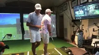 Full Golf Swing - Club Face Control Using Set Up & Feel In Hands