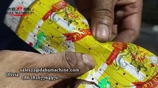 DABA 4 Color Price Tag Label Stack Flexo Printing Machine Perforation Work