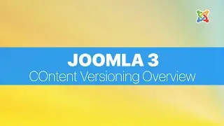 Joomla 3 Basics For Absolute Beginners - Content versioning overview