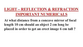At what distance from a concave mirror of focal length 10 cm should an object 2 cm long be placed