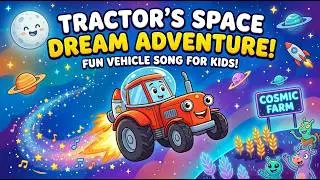 The Tractor That Dreamed of Space Travel | Imaginative Adventure Song for Kids | Fun Toddler Nursery