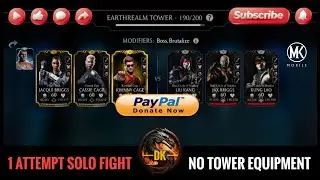 Earthrealm Tower 190 & Reward 🎮 Mortal Kombat Mobile▫️MK Mobile #mortalkombatmobile #mkmobile #mkm