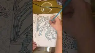 Coloring a seawing from wings of fire! #wingsoffire #art #moana #timelapse #funmusic #fun #drawing