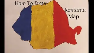 Drawing Romania Country Map/Step By Step