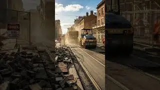 Amazing Road Construction Transformation 🤯#RoadMakeover#RoadTransformation#SatisfyingVideo#Before