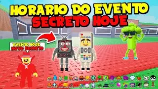 😱 URGENTE! O ADM COMFIRMOU O HORARIO DO EVENTO SECRETO HOJE NO ROUBE UM BRAINROT - ROBLOX