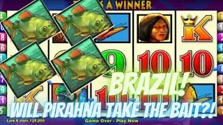 Brazil Slot Machine Bonuses!! Bait Deployed!! #Brazil #Bonus