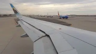 Frontier Airlines Airbus A320-214 [N235FR] pushback, start up, and takeoff from PHX