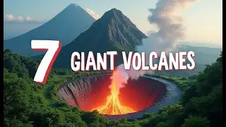 Top 7 Biggest Volcanoes Around the World #VolcanoFacts #EarthScience #GeographyHighlights