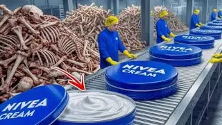 How Animal Bone Waste Is Reused in Cosmetic Industry 🦴✨ | Factory Secrets 🏭🤯#FactorySecrets  