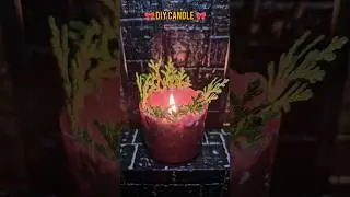 Diy Christmas candle#viral#diy #youtubeshorts#christmas#shorts#shortsfeed#trending#candlemaking#art