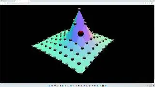 Three JS (three.js) Intro to Curved Surface, Mesh and Ray casting - select with mouse (vid007a)