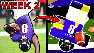 THE BEST PLAYS OF NFL WEEK 2 RECREATED IN ROBLOX! (FOOTBALL FUSION)
