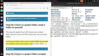 NAISS HPC Python: Use the tarball with exercises, for Dardel