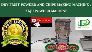 DRY FRUIT POWDER AND CHIPS MAKING MACHINE, KAJU POWDER MACHINE (RAMI INTERNATIONAL)