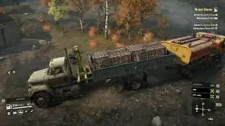 snow runner /bring service part to logisticks base