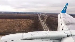 Ukraine International B737-500 landing in Kiev!