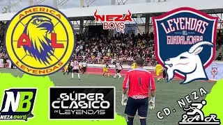 El clásico de Leyendas Cd.Neza. Leyendas de América 🆚 Leyendas del Guadalajara. Los cortos NB 🟦✅