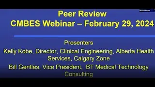 CMBES Peer Review by Bill Gentles and Kelly Kobe