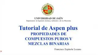 ASPEN PLUS Propiedades