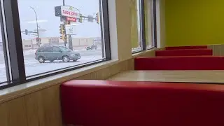 Checkin' in, a bite to eat and a Drive on this Beautiful Snowy Day