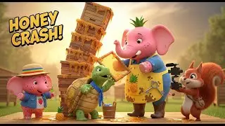 Strawberry Elephant Farm 🍓🍯 HONEY SUPER FALLS! Sweetie Stacks Too High – Crash!