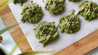 Matcha Almond Cluster | Resepi mudah 3 bahan