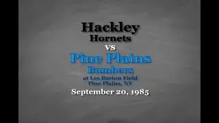 Hackley vs Pine Plains  - September 20, 1985