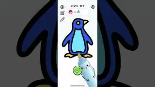 How To Draw a Penguin 🖌 Color Page ASMR &ndash; Art Coloring Gameplay |Level 223|