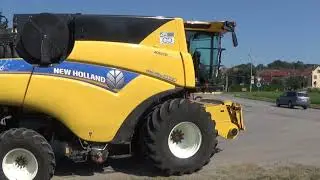 Žně 2020 ZERA R&aacute;jec - Jestřeb&iacute;. Kombajny New Holland. Př&iacute;jezd r&aacute;no + sklizeň z pole. Harvest Blansko