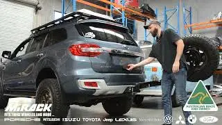 Mirack Hitch Mount Swinging Spare Wheel Carrier | FORD EVEREST