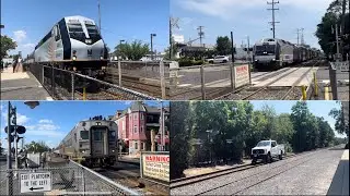 New Jersey Transit: Train Action along the Jersey Shore during a scorching July 2022!