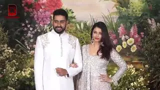 Aishwariya Rai, Abhishek Bachchan, Karishma Kapoor At Sonam Kapoor's Wedding Reception