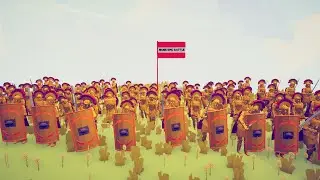 CAN 100x ROMAN ARMY KILL ENEMY KING?- Totally Accurate Battle Simulator TABS