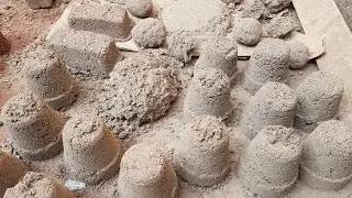 ASMR | Gritty SandCement | Long Floor Crumbling😍 | Dust Play😍 | Relaxing 💆&zwj;♀️
