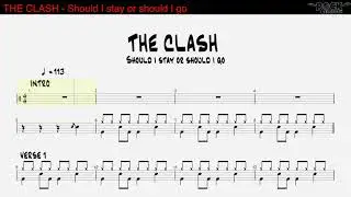 THE CLASH - Should i stay or should i go [DRUM SCORE]