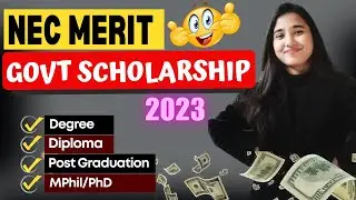 NSP Scholarship 2023-24 Apply | Central Scheme- NEC Merit Scholarship 2024