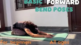 Basic forward bend pose | yogistic girl | yoga 