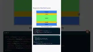 🌟 Responsive Holy Grail Layout | Perfect Multi-Column Design Tutorial 💻🔥||#shorts #coding #video #ai