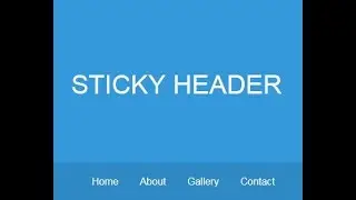 How To Create a Fixed Menu in CSS