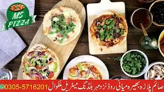 Pizza commercial ad with female voice over MS pizza and cafe Malakwal