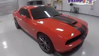 Racing stripes install on a Dodge Challenger at The Wrap Pros!