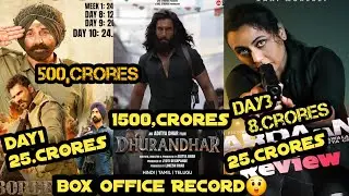 Dhurandhar day 59, Movie Netflix, Border2 Day10 Boxoffice, Mardaani 3 Day3 Boxoffice, Films Review