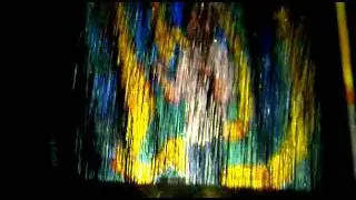 Selbstgebaute Wasserleinwand