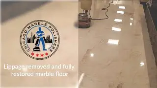 Lippage removed and fully restored marble floor
