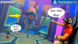 ROBOCTOPUS BOSS FIGHT! Max Mustard on the PSVR2! - ARC 4 - Full Game Walkthrough P4 - 4k Gameplay